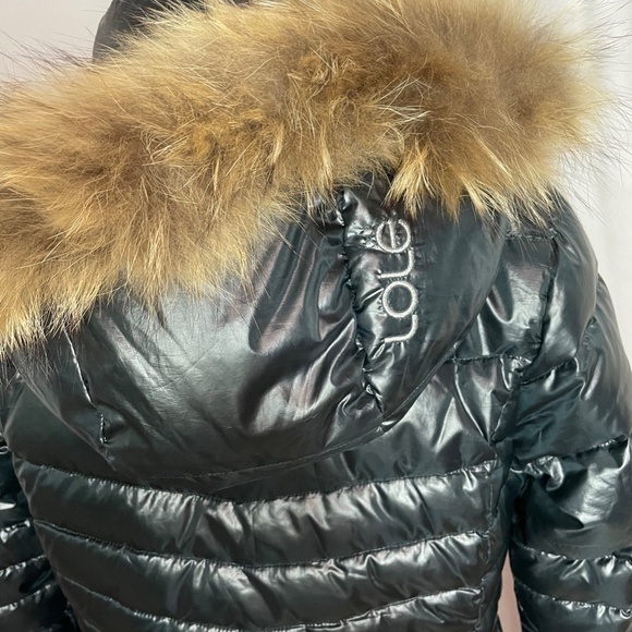 Lole Katie L Edition Long Coat Real Fur Parka - Picture 11 of 16